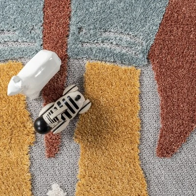 NuLOOM Journee Rocket Ship High-Low Kids Tasseled Area Rug 7 NuLOOM Journee Rocket Ship High-Low Kids Tasseled Area Rug - Image 5