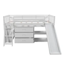 Low Twin Loft Bed With Bookcase, Separate Three Drawers, Pulling Ladder And Slide - ModernLuxe 13 Low Twin Loft Bed With Bookcase, Separate Three Drawers, Pulling Ladder And Slide - ModernLuxe -Children Products Store GUEST 33a23b43 d95a 447f a4e1 2802bfcd6ae3