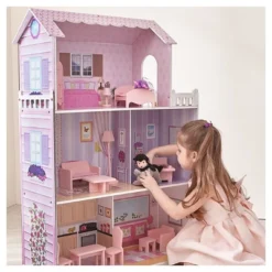 Teamson Kids Fancy Mansion Doll House With 13pcs Furniture -Children Products Store GUEST 34381084 457a 4c17 9d55 2e26d396394d