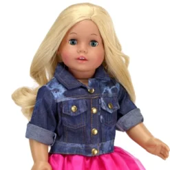 Sophia’s Acid Wash Style Jean Jacket For 18" Dolls, Blue -Children Products Store GUEST 34688940 9ffb 4287 b412 8a6d116dc79f
