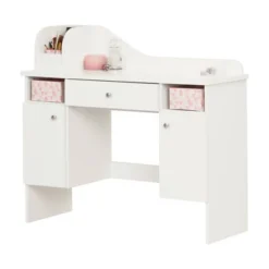 Vito Makeup Desk With Drawer Pure White/Pink - South Shore 19 Vito Makeup Desk With Drawer Pure White/Pink - South Shore -Children Products Store GUEST 348c79f5 5d2b 4eb5 9fa7 96fc7f1e0b07