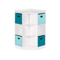 5pc Kids' Corner Cabinet Set With 4 Bins Set - RiverRidge Home -Children Products Store GUEST 351cada8 5bfd 4050 b46a 47b023440f31