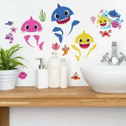 Baby Shark Peel And Stick Wall Decals - RoomMates -Children Products Store GUEST 3544850a c7ad 44cd be5f f2b3aaa8b6f8