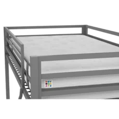Twin Over Twin Maxwell Metal Bunk Bed Gray - Novogratz 15 Twin Over Twin Maxwell Metal Bunk Bed Gray - Novogratz -Children Products Store GUEST 35e6e2dc c4e0 4b9e 90d5 1b7d6c252bbc