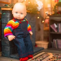 The Queen's Treasures 15 Inch Doll Clothes Rainbow Tee Shirt And Overalls