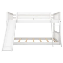 Wood Bunk Bed With Convertible Slide And Ladder-ModernLuxe -Children Products Store GUEST 37346878 42ab 4d27 aed3 42f1c8875cd9