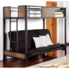 Twin Navii Kids' Bunk Bed Futon Black - HOMES: Inside + Out -Children Products Store GUEST 3992b5b2 3294 4c04 876c 670fd0815162