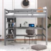Full Size Loft Bed With Multifunction Shelves And Under-Bed Desk - ModernLuxe 2 Full Size Loft Bed With Multifunction Shelves And Under-Bed Desk - ModernLuxe -Children Products Store GUEST 3a38278e f387 43f4 8684 b90954a37423