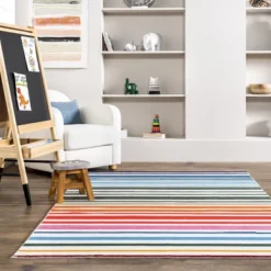 NuLOOM Effie Stripes Kids Machine Washable Area Rug -Children Products Store GUEST 3acb5b12 3b92 4663 a414 384b39afb091