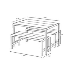 3pc Kids' Metal Outdoor Table Set - Dark Gray - Hearth & Hand™ With Magnolia -Children Products Store GUEST 3b362172 1f8b 45d0 ad76 10781f31a5d5