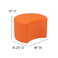 Flash Furniture Soft Seating Flexible Moon For Classrooms And Daycares - 12" Seat Height -Children Products Store GUEST 3be127a9 4327 45e1 853c b23f241012b4