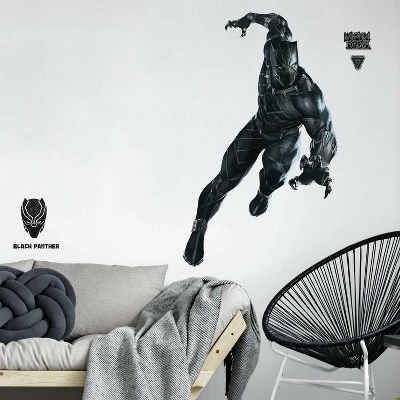 Roommates Black Panther Peel And Stick Giant Wall Decal 4 Roommates Black Panther Peel And Stick Giant Wall Decal - Image 2