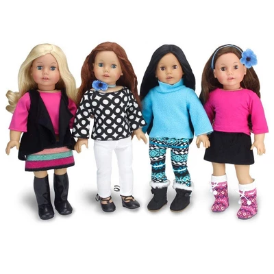 Sophia’s 9 Piece Winter Set For 18" Dolls, Blue/Black 3 Sophia’s 9 Piece Winter Set For 18" Dolls, Blue/Black