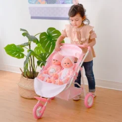 Olivia's Little World Double Twin Baby Doll Pram Stroller Pink Stars OL-00012 -Children Products Store GUEST 4122fa1d 432a 44ba a411 9b58e9c50ca9