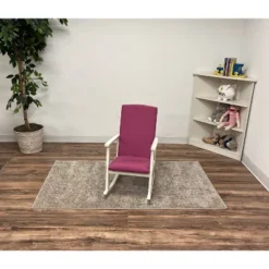 Kids' Rocking Chair With Fully Upholstered And Seat Back Pink - Gift Mark -Children Products Store GUEST 423cffca 09bd 4be7 a74c db6d4edbada9
