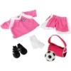 Dress Along Dolly Soccer Uniform Outfit For American Girl Doll