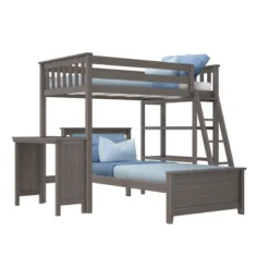 Max & Lily L-Shaped Twin Over Twin Bunk Bed With Bookcase And Desk 15 Max & Lily L-Shaped Twin Over Twin Bunk Bed With Bookcase And Desk -Children Products Store GUEST 43aadca6 cc11 4b5e b1ac d81aa6030db2