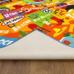 KC CUBS Boy & Girl Kids USA United States Map Educational Learning & Fun Game Play Area Non Slip Nursery Bedroom Classroom Rug Carpet -Children Products Store GUEST 44282e9c 00e2 4086 bb27 b6697a8c3187