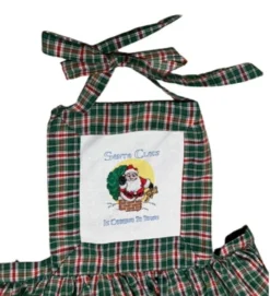 Adult Unisex Santa Claus To Town Christmas Full Apron With Pockets