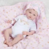 Paradise Galleries Reborn Baby Doll In Silicone-like Vinyl, 19 Inch Newborn Girl Baby Bundles: Born To Sparkle, 7-Piece Ensemble