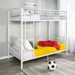Twin Over Twin Analise Metal Bunk Bed - Saracina Home -Children Products Store GUEST 47f054be ac4e 4bc9 b720 aadd11bc6b8b