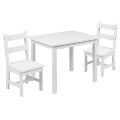 Emma And Oliver Kids 3 Piece Solid Hardwood Table And Chair Set For Playroom, Kitchen -Children Products Store GUEST 4bb45d0b 3dc3 4ab8 ab71 9f70a7da9717 1