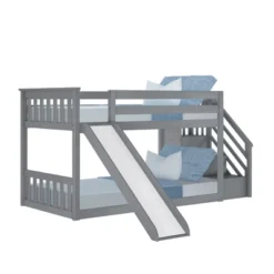 Max & Lily Twin Low Bunk Bed W/ Staircase And Slide -Children Products Store GUEST 4e509c5c c4ec 4b95 865e 3cb5c9aeb697