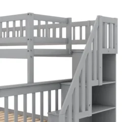 Twin Over Full Bunk Bed With Trundle Bed And Staircase-ModernLuxe -Children Products Store GUEST 4e6b2bb7 46e2 4eab af24 5cb049aa7c14