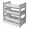Badger Basket 1-2-3 Convertible Doll Bunk Bed With Baskets And Free Personalization Kit - Executive Gray -Children Products Store GUEST 4fc08a5c cde4 4f1f 931b 15c646ab0b17