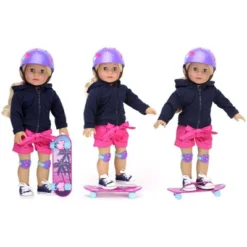 Sophia’s Skateboard, Helmet And Knee Pads Set For 18" Dolls, Multicolor -Children Products Store GUEST 4fd390c0 5de9 4660 8d69 4c78b98ecc62