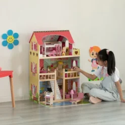ShpilMaster Wooden Doll House With Toys And Furniture Accessories With LED Light For Ages 3+ -Children Products Store GUEST 50339c75 36b8 4062 bdbb 455365b4b83a