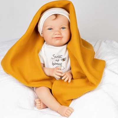 Paradise Galleries Realistic Toddler Doll - Sweet As Honey, 5-Piece Reborn Doll Gift Set With Magnetic Pacifier, 3+ 9 Paradise Galleries Realistic Toddler Doll - Sweet As Honey, 5-Piece Reborn Doll Gift Set With Magnetic Pacifier, 3+ - Image 7