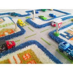 39"x59" Traffic Blue 3D Play Rug - IVI -Children Products Store GUEST 528ea462 c91a 4559 9a3a 1cb8d9ae4ea2