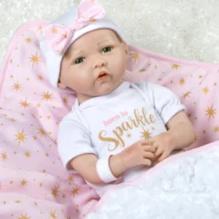 Paradise Galleries Reborn Baby Doll In Silicone-like Vinyl, 19 Inch Newborn Girl Baby Bundles: Born To Sparkle, 7-Piece Ensemble -Children Products Store GUEST 52b65d1b 7120 4842 985c 5d7332c39316