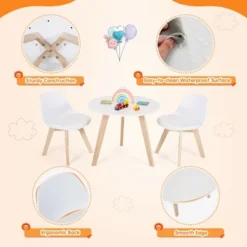 Costway Kids Table & 2 Chairs Set Modern Activity Play Table W/Beech Leg Cushion 16 Costway Kids Table & 2 Chairs Set Modern Activity Play Table W/Beech Leg Cushion -Children Products Store GUEST 52b88848 1c98 48fd 875d a350646ab1c3