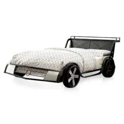 Wapiti Racer Car Youth Bed Silver/Gun Metal - MiBasics -Children Products Store GUEST 52dc7083 95ba 4bf7 9693 43ce916b01bf