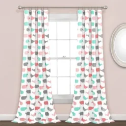 Whale Window Curtain - Lush Décor 12 Whale Window Curtain - Lush Décor -Children Products Store GUEST 5330ae0a 0d6c 4bc2 ab99 348eec9e2e61