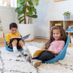 ECR4Kids Leaf Floor Seat, Portable Plastic Kid's Scoop Chair, 6-Piece -Children Products Store GUEST 5470f9fb e649 4e67 8c5e 6b798318f9e9