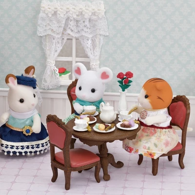 Calico Critters Town Series Chic Dining Table Set, Dollhouse Furniture 5 Calico Critters Town Series Chic Dining Table Set, Dollhouse Furniture - Image 3