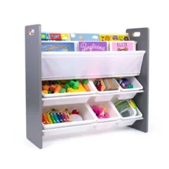 Read N Play 6 Bin Organizer & 2 Tier Bookrack White - Humble Crew -Children Products Store GUEST 552e0e29 3cd9 4430 a133 836a33de74b5