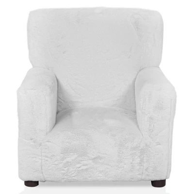 Nuea Faux Fur Kids' Chair White - Homes: Inside + Out 4 Nuea Faux Fur Kids' Chair White - Homes: Inside + Out - Image 2