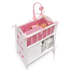Badger Basket Cabinet Doll Crib With Chevron Bedding And Free Personalization Kit - White/Pink 11 Badger Basket Cabinet Doll Crib With Chevron Bedding And Free Personalization Kit - White/Pink -Children Products Store GUEST 5618c839 b55d 44a4 95bc aedf254be5f2