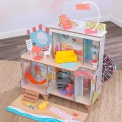 Kidkraft Ferris Wheel Fun Beach House Wooden 360-Play Dollhouse With 19 Accessories -Children Products Store GUEST 56b14ed6 0c38 46a4 b631 f32272eaad2a
