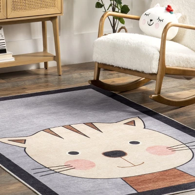 NuLOOM Samantha Kitten Kids Machine Washable Area Rug 10 NuLOOM Samantha Kitten Kids Machine Washable Area Rug - Image 8
