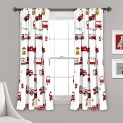 52"x84" Make A Wish Fire Truck Window Curtain Panels Set - Lush Décor 15 52"x84" Make A Wish Fire Truck Window Curtain Panels Set - Lush Décor -Children Products Store GUEST 5872aa98 b2a9 4d50 b13b 0b29756e8544