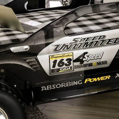 Twin Hemmer Speed Offroad Bed With Led Light Black - HOMES: Inside + Out 7 Twin Hemmer Speed Offroad Bed With Led Light Black - HOMES: Inside + Out - Image 5