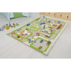 31.5"x44.5" Traffic Green 3D Play Rug - IVI -Children Products Store GUEST 58f00d15 630b 453e a076 a89c8edcd4ee