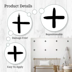 Black Watercolor Swiss Crosses Wall Decor - Decalcomania 12 Black Watercolor Swiss Crosses Wall Decor - Decalcomania -Children Products Store GUEST 5aedf15a e66f 4d30 b5e5 d1f49a475749