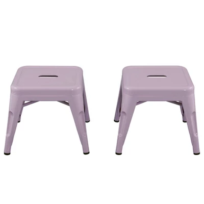 Harper & Hudson Set Of 2 Kids' Metal Stools - ACEssentials 3 Harper & Hudson Set Of 2 Kids' Metal Stools - ACEssentials