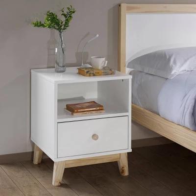 19.5" Drawer Nightstand - Alaterre Furniture 4 19.5" Drawer Nightstand - Alaterre Furniture - Image 2